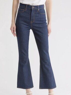 Veronica Beard Carson Ankle Flare Jeans in Indigo Rinse Size 25